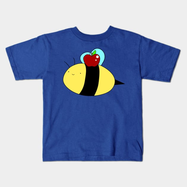 Bee and Apple Kids T-Shirt by saradaboru